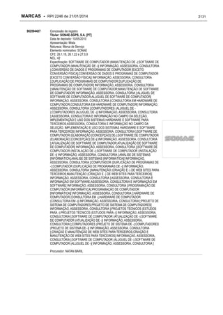 RPI - Marcas 2246 "Vervs Consultoria" 