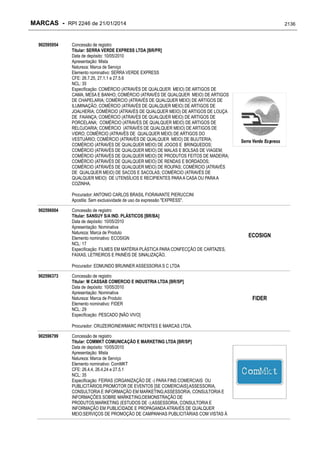 RPI - Marcas 2246 "Vervs Consultoria" 