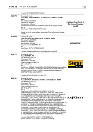 RPI - Marcas 2246 "Vervs Consultoria" 