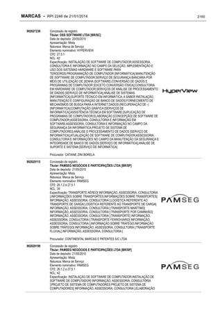 RPI - Marcas 2246 "Vervs Consultoria" 