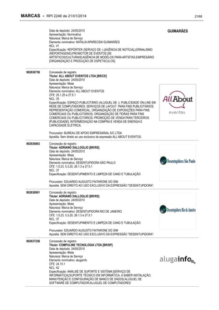 RPI - Marcas 2246 "Vervs Consultoria" 