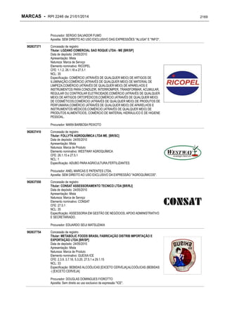 RPI - Marcas 2246 "Vervs Consultoria" 