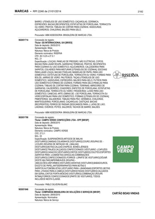 RPI - Marcas 2246 "Vervs Consultoria" 