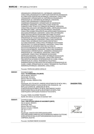 RPI - Marcas 2246 "Vervs Consultoria" 