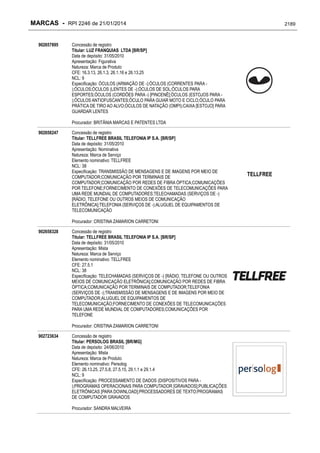 RPI - Marcas 2246 "Vervs Consultoria" 