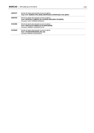 RPI - Marcas 2246 "Vervs Consultoria" 