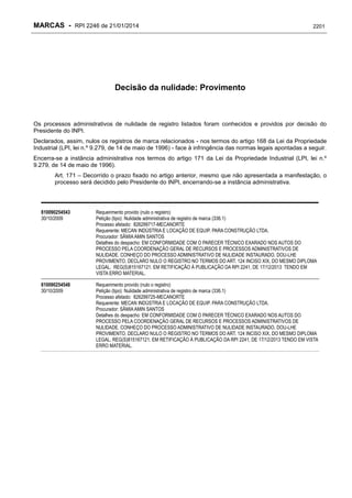 RPI - Marcas 2246 "Vervs Consultoria" 