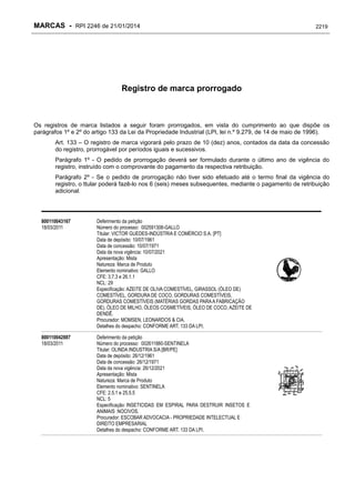 RPI - Marcas 2246 "Vervs Consultoria" 