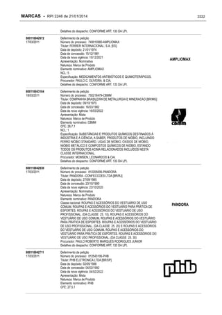 RPI - Marcas 2246 "Vervs Consultoria" 