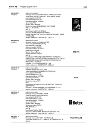 RPI - Marcas 2246 "Vervs Consultoria" 