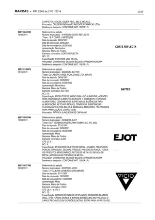 RPI - Marcas 2246 "Vervs Consultoria" 