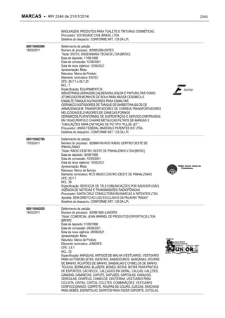 RPI - Marcas 2246 "Vervs Consultoria" 