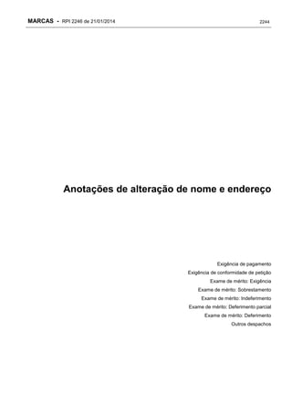 RPI - Marcas 2246 "Vervs Consultoria" 