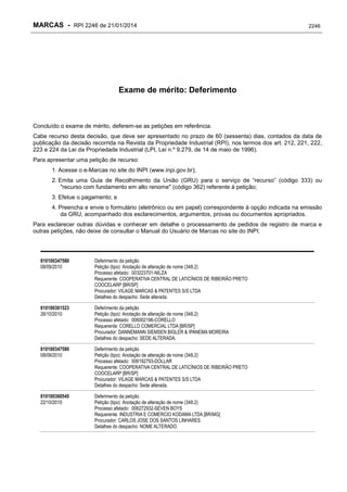 RPI - Marcas 2246 "Vervs Consultoria" 