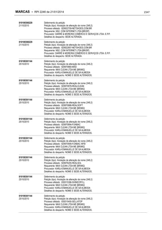 RPI - Marcas 2246 "Vervs Consultoria" 