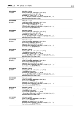 RPI - Marcas 2246 "Vervs Consultoria" 