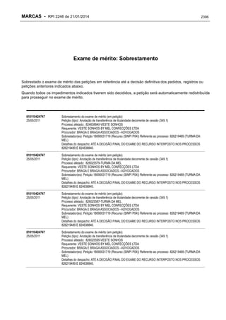 RPI - Marcas 2246 "Vervs Consultoria" 