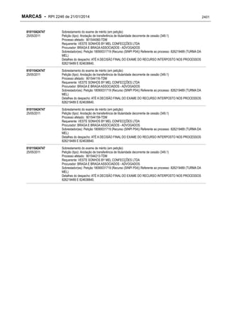 RPI - Marcas 2246 "Vervs Consultoria" 