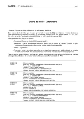 RPI - Marcas 2246 "Vervs Consultoria" 