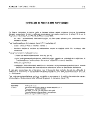 RPI - Marcas 2246 "Vervs Consultoria" 