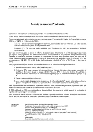 RPI - Marcas 2246 "Vervs Consultoria" 