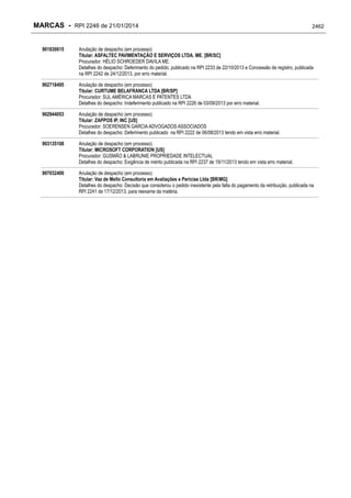 RPI - Marcas 2246 "Vervs Consultoria" 