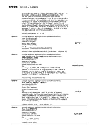 RPI - Marcas 2246 "Vervs Consultoria" 