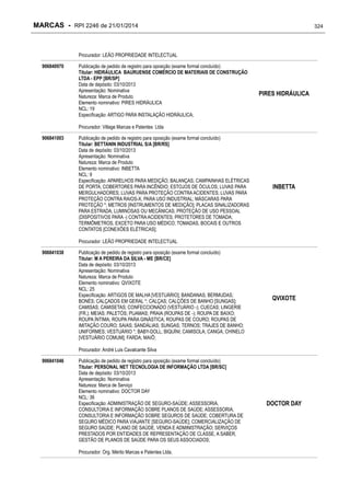 RPI - Marcas 2246 "Vervs Consultoria" 