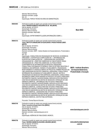 RPI - Marcas 2246 "Vervs Consultoria" 