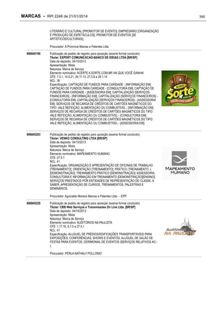 RPI - Marcas 2246 "Vervs Consultoria" 