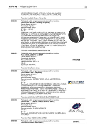 RPI - Marcas 2246 "Vervs Consultoria" 