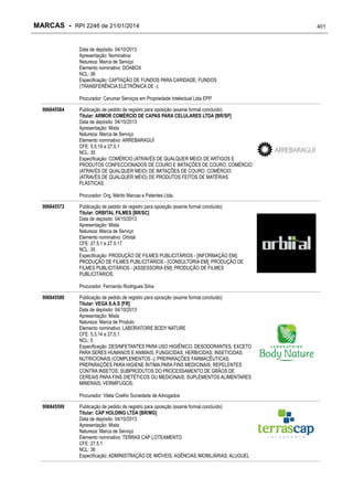 RPI - Marcas 2246 "Vervs Consultoria" 