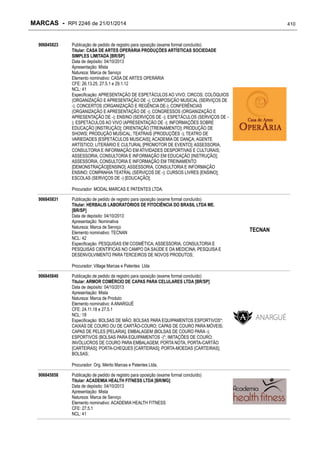 RPI - Marcas 2246 "Vervs Consultoria" 