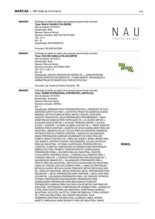 RPI - Marcas 2246 "Vervs Consultoria" 