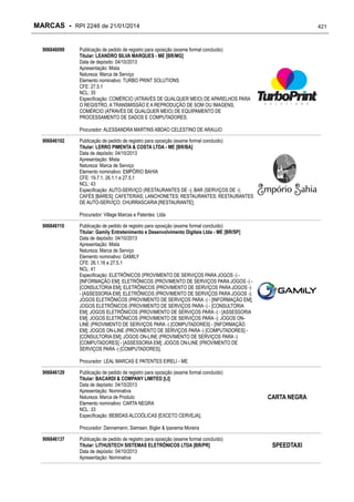 RPI - Marcas 2246 "Vervs Consultoria" 