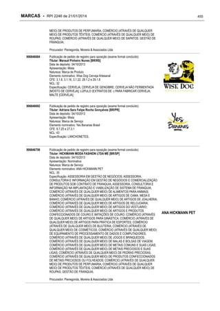 RPI - Marcas 2246 "Vervs Consultoria" 