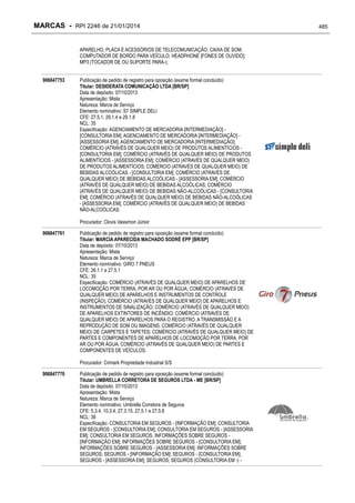 RPI - Marcas 2246 "Vervs Consultoria" 