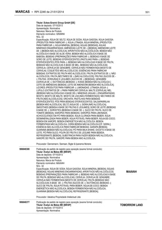 RPI - Marcas 2246 "Vervs Consultoria" 