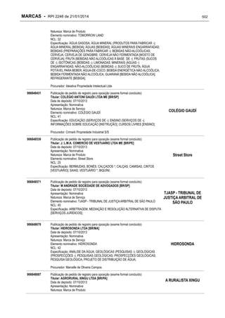 RPI - Marcas 2246 "Vervs Consultoria" 