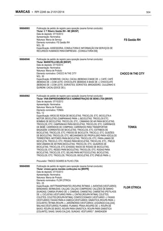 RPI - Marcas 2246 "Vervs Consultoria" 