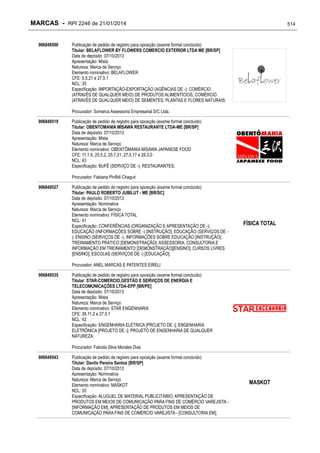 RPI - Marcas 2246 "Vervs Consultoria" 