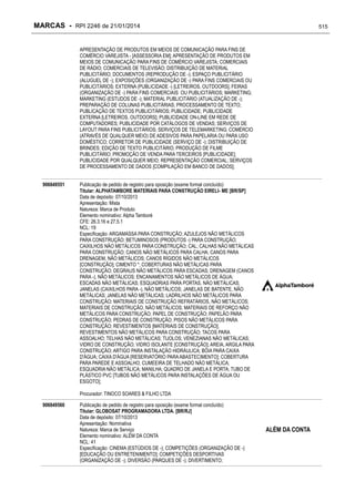 RPI - Marcas 2246 "Vervs Consultoria" 