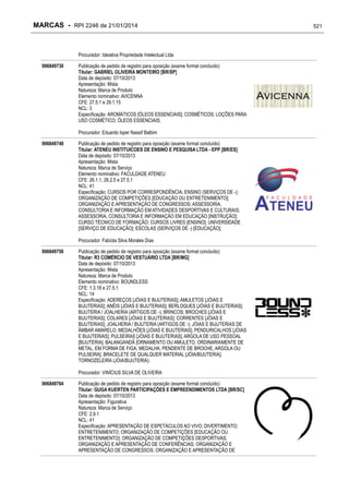 RPI - Marcas 2246 "Vervs Consultoria" 