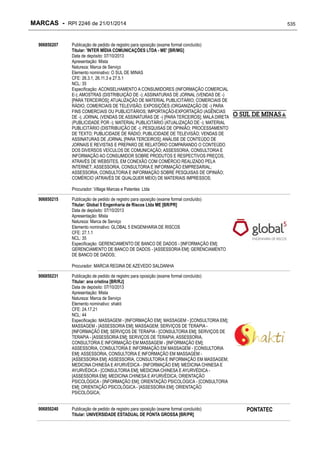 RPI - Marcas 2246 "Vervs Consultoria" 