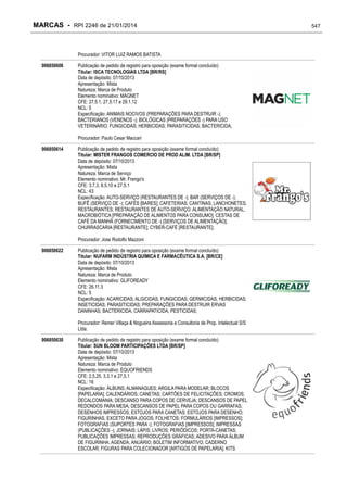 RPI - Marcas 2246 "Vervs Consultoria" 