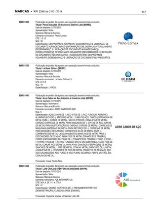 RPI - Marcas 2246 "Vervs Consultoria" 