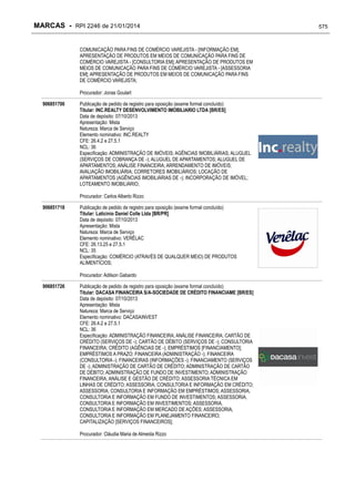 RPI - Marcas 2246 "Vervs Consultoria" 