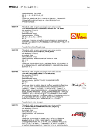 RPI - Marcas 2246 "Vervs Consultoria" 