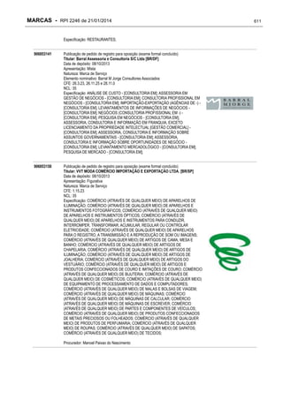 RPI - Marcas 2246 "Vervs Consultoria" 