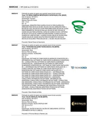 RPI - Marcas 2246 "Vervs Consultoria" 